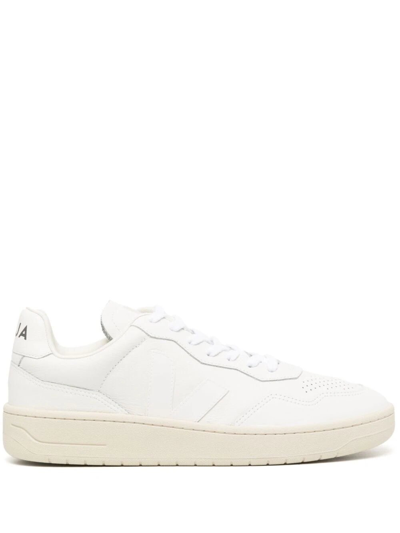 Veja V-90 Leather Sneakers White