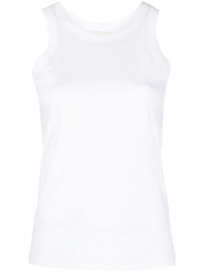 Loulou Studio White Poso Tank Top