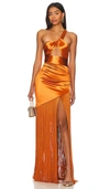 Bronx And Banco Maxikleid Bali In Orange