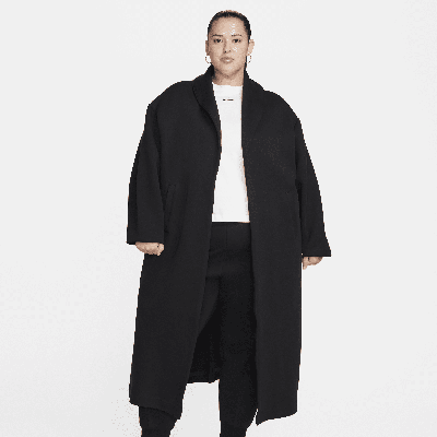 Nike Women's  Sportswear Tech Fleece Oversized Duster Jacket (plus Size) In Black