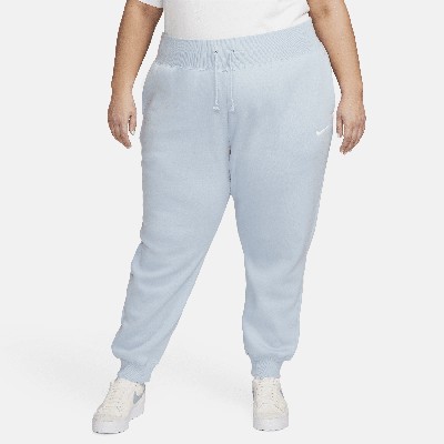 Nike Women's  Sportswear Phoenix Fleece High-waisted Jogger Pants (plus Size) In Blue