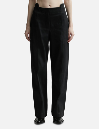Jw Anderson Panelled Straight-leg Trousers In Black