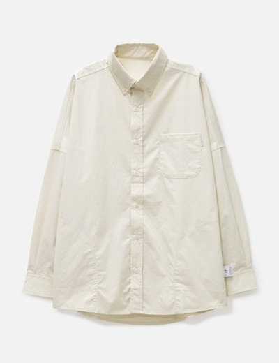 Grocery St-013 Oversized Oxford Shirt In Neutral