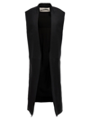 Jil Sander Gilet In Black