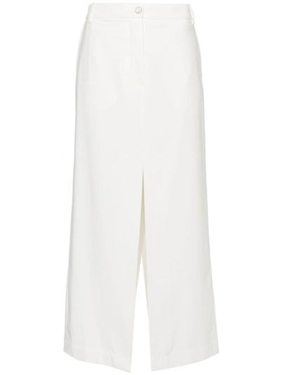 Remain Birger Christensen Women's Twill A-line Maxi Skirt In Egret