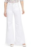 Nydj Ava Daring Fray Hem Ankle Flare Jean In Optic White
