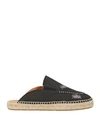 Maison Margiela Man Espadrilles Black Size 10 Leather