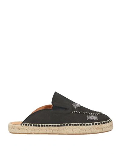 Maison Margiela Man Espadrilles Black Size 10 Leather