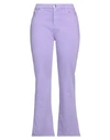 Pinko Woman Pants Light Purple Size 31 Cotton, Viscose, Lyocell, Elastomultiester, Elastane
