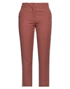Liviana Conti Woman Pants Brown Size 4 Viscose, Linen In Brown