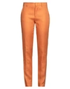 Tagliatore 02-05 Woman Pants Orange Size 4 Linen