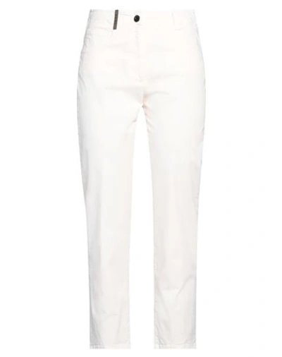 Peserico Woman Pants Light Pink Size 6 Cotton, Elastane In Pink
