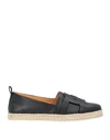 Tod's Woman Espadrilles Black Size 6 Soft Leather