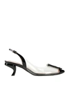 Roger Vivier Woman Pumps Black Size 7.5 Soft Leather, Textile Fibers In 4551
