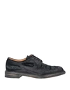 Maison Margiela Man Lace-up Shoes Black Size 12 Textile Fibers