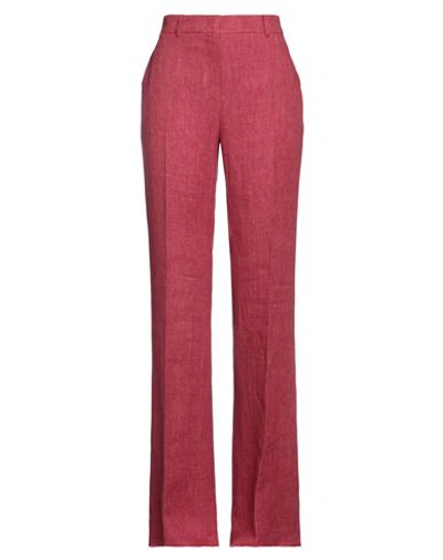 Max Mara Studio Woman Pants Red Size 12 Linen