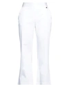 Luckylu  Milano Luckylu Milano Woman Pants White Size 8 Cotton, Elastane