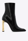 Saint Laurent Auteuil Pointed Toe Ankle Boots In Black