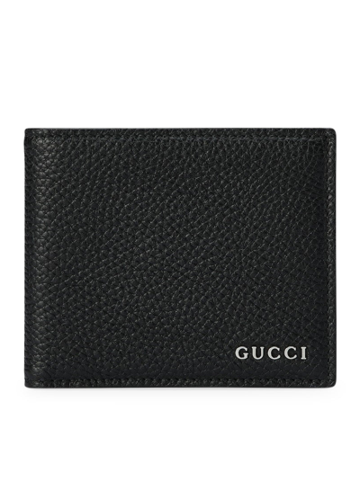 Gucci Men Bi-fold Wallet With  Logo In Black