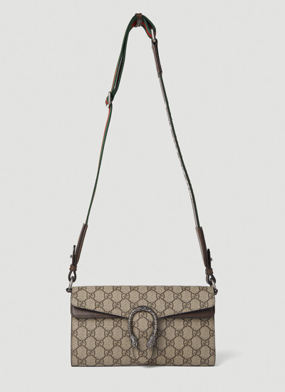 Gucci Dionysus Embellished Shoulder Bag In Brown