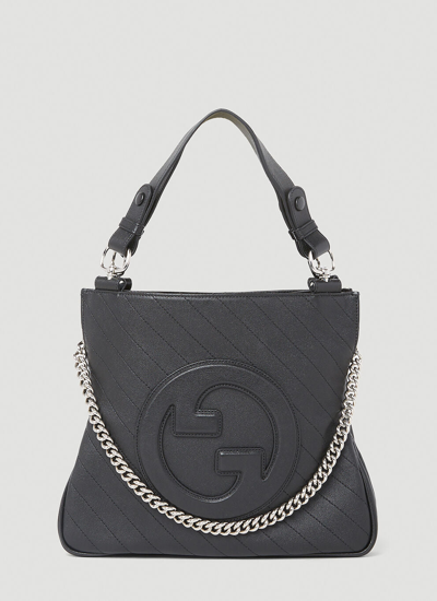 Gucci Women Interlocking G Blondie Tote Bag In Black