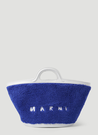 Marni Tropicalia Small Bucket Tote Bag Female Blue