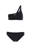 OFF-WHITE OFF WHITE WOMAN BLACK STRETCH NYLON BIKINI