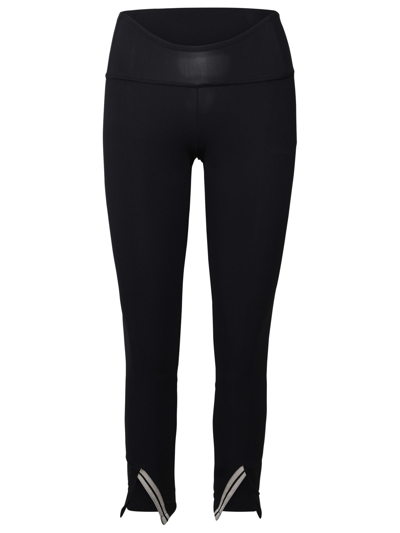 Palm Angels Curved Waistband Leggings In Black