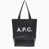 APC A.P.C. AXELLE TOTE BAG IN DENIM AND