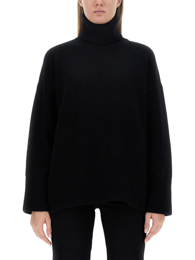 Canada Goose Baysville Turtleneck Wool Jumper In Black