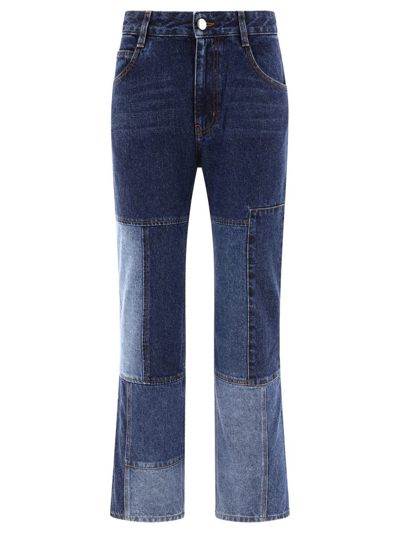 Chloé Cropped Flared Jeans In Blue