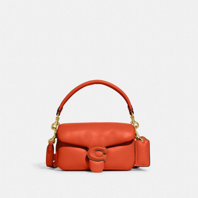 Coach Tabby 26 Leather Shoulder Bag In Orange