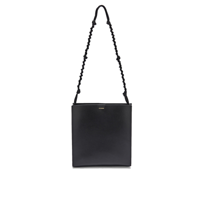Jil Sander Logo-print Shoulder Bag In Black