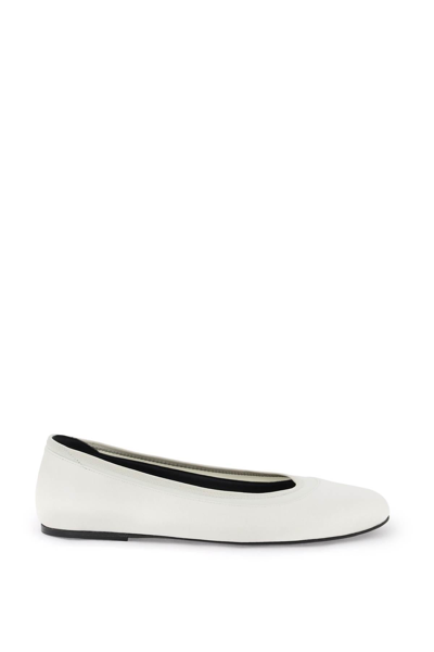 Loulou Studio Frano Ballet Flats In White
