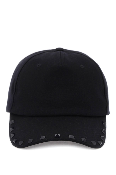 Valentino Garavani Rockstud Baseball Cap In Blue