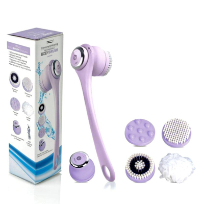 Iso Beauty Cleansing & Exfoliating Rechargeable All-in-1 Body Brush In White