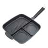 MASTERPAN NONSTICK 3-SECTION GRILL & GRIDDLE SKILLET, 11"