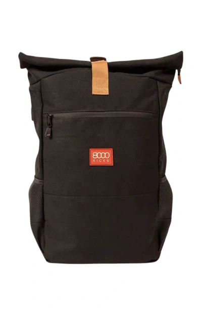 8000kicks Everyday Backpack In Black/light Brown