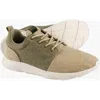 8000kicks Explorer V2 Waterproof Hemp Sneakers In Beige And Green