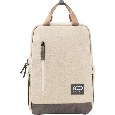 8000kicks Hemp Backpack In Beige/green