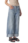 Citizen Of Humanity Ayla Baggy Cuffed Crop Jeans In Gemini