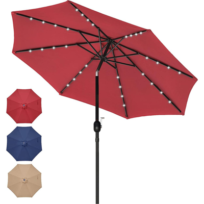 Simplie Fun Umbrella & Shades In Stainless Steel In Burgundy