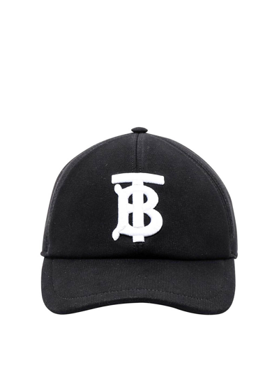 Burberry Black Cotton Baseball Hat
