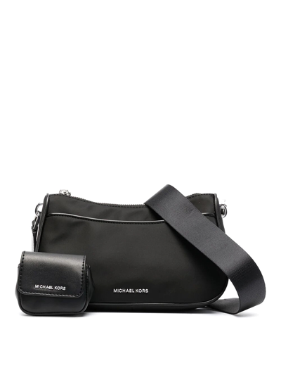 Michael Kors Jet Set Nylon Bag With Zip And Strap In Black