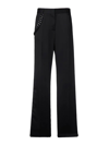 Msgm Straight-leg Wool Trousers In Black