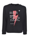 Neil Barrett Thunderbolt Printed Sweatshirt In Black In Black