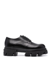 P.a.r.o.s.h Parosh Lace-up Chunky-sole Shoes In Black