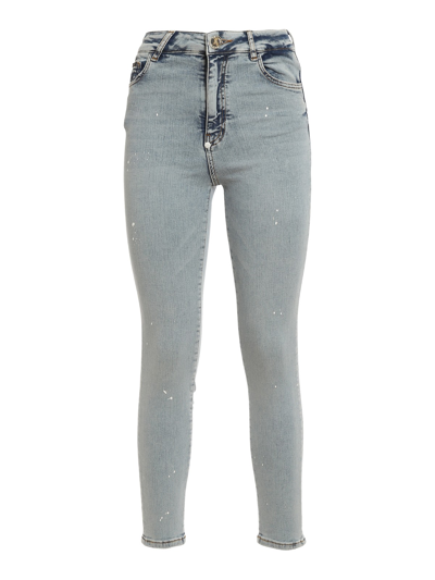 Philipp Plein Spotted Jeans In Light Wash
