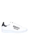 DSQUARED2 LEATHER SNEAKERS WITH LOGO