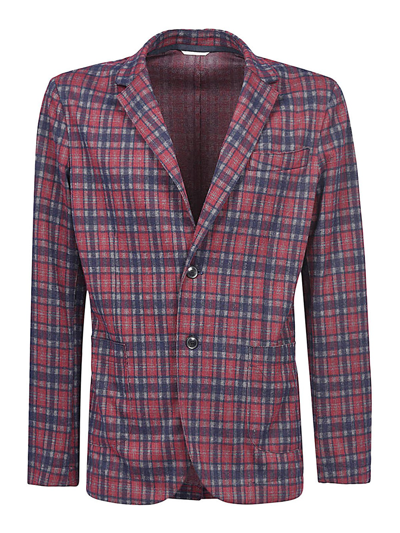 Original Vintage Style Single-breasted Jacket In Red